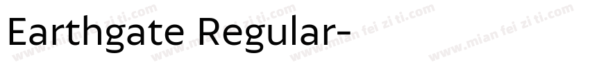 Earthgate Regular字体转换